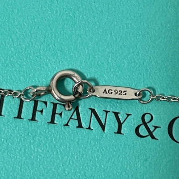 Tiffany & Co. Mini Enchant Filigree Heart Necklace Sterling Silver 16" - Picture 9 of 9